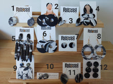 Load image into Gallery viewer, Ear Bling - Big Black and White