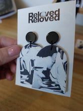 Load image into Gallery viewer, Ear Bling - Big Black and White